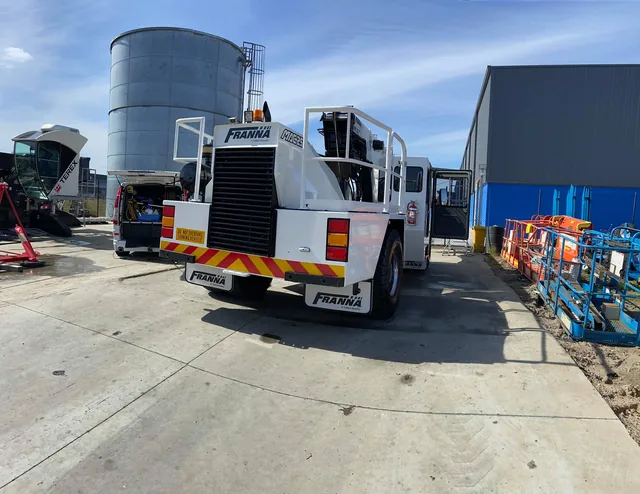 Service truck treated on the yard