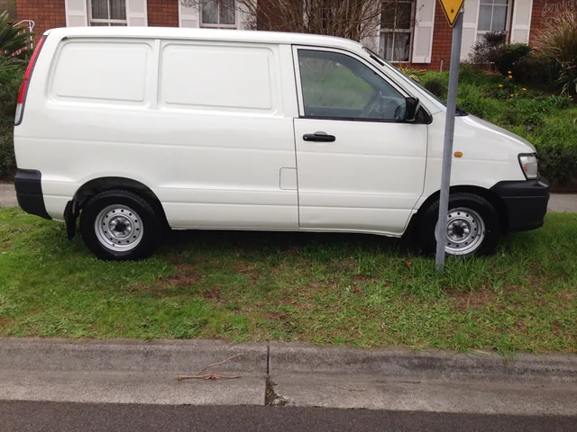 White Toyota van after decontamination